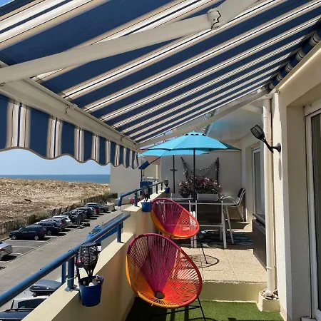 T3 Front De Ocean - 22m2 Terrasse -2 Piscines -wifi-parking Lacanau